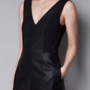 Zara vegan leather dress size S